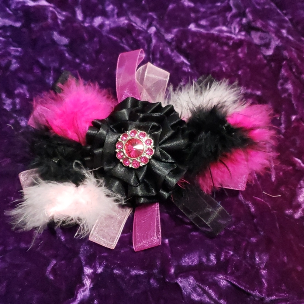 Handmade Girls Feather Hair Clip